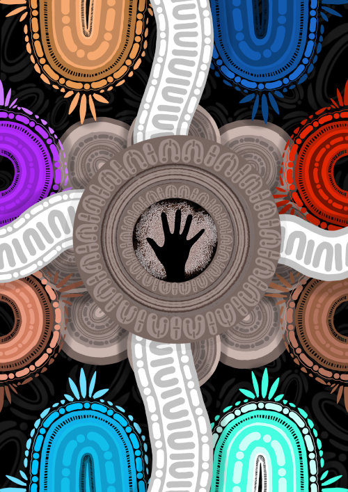 Connected through knowledge artwork