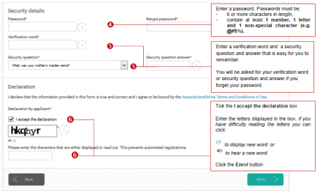 Creating a user - AssociationsOnline part 2